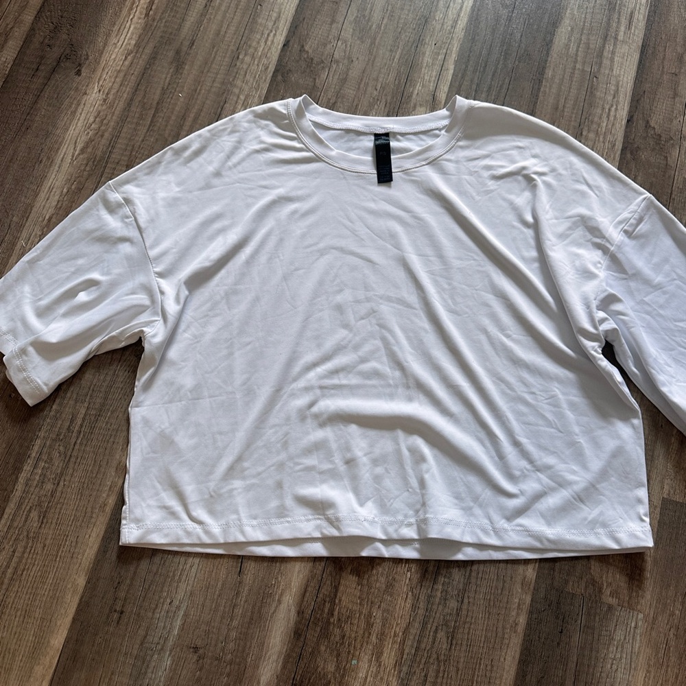 Kyodan White Oversized 3/4 Sleeve T-Shirt